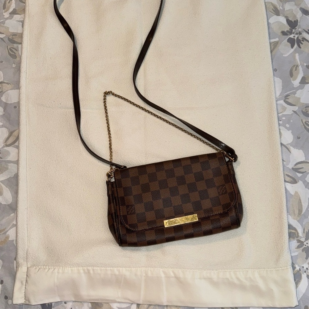 Louis Vuitton Brown Damier Ebene Favourite Crossbody Bag